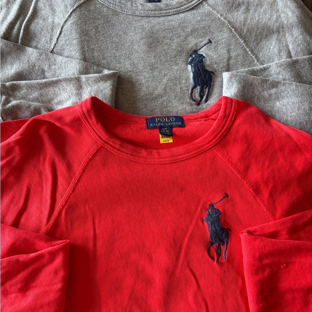 Polo by Ralph Lauren Kids' pair of light  weight Sweatshirts